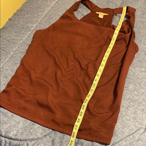 Burgundy Razorback Top with Cowl Neck - Picture 7 of 8